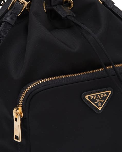 prada duet re-nylon shoulder bag review|prada drawstring bag.